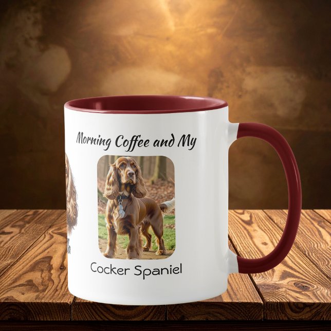 Taza Foto Recuerdo Cocker Spaniel Personalizado (Subido por el creador)