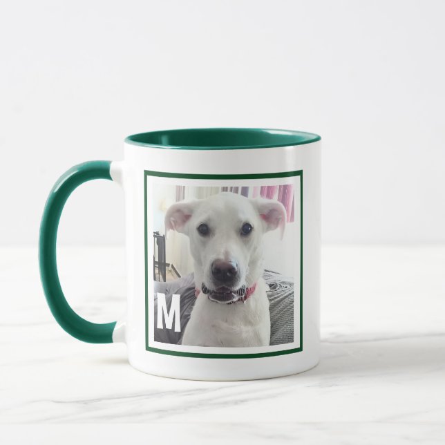 Taza Foto simple y Navidades iniciales de perros callej (Izquierda)