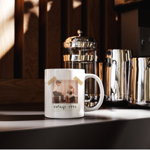 Taza Foto Vintage Personalizada Cumpleaños Personalizad