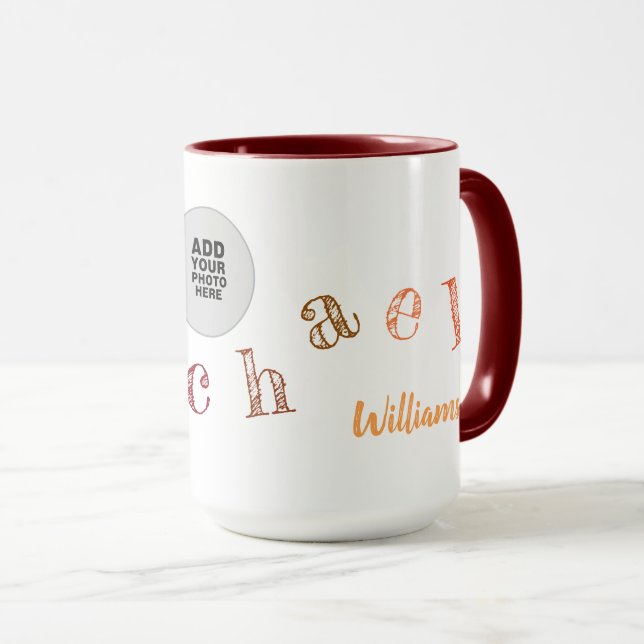 Taza Foto y nombre (Anverso derecho)