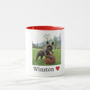 Taza Foto y nombre Bulldog francés Perro Lover
