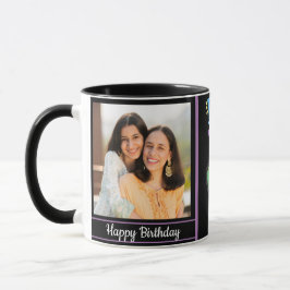 Taza Foto y nombre del cumpleaños feliz de la modernida