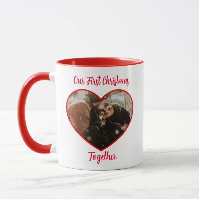 Taza Foto y nombres personalizados | Nuestra Primera Na (Izquierda)