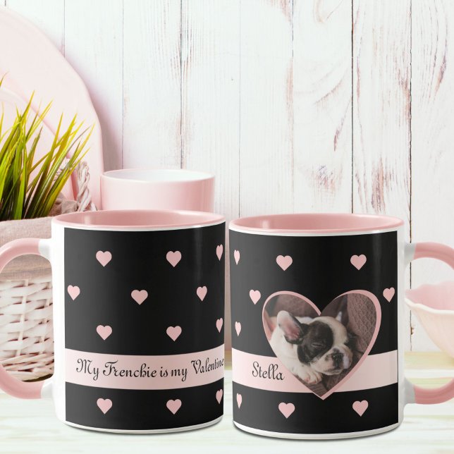 Taza Foto y texto de Personalizado de Black Dog Lover (Subido por el creador)