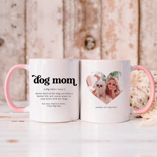 Taza Foto y texto de Personalizado de mamá perro (Subido por el creador)