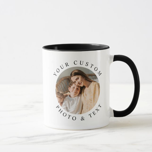 Taza Foto y texto Personalizado personalizados (Derecha)