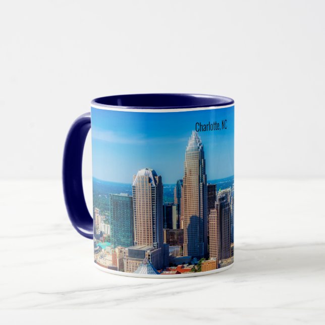 Taza Fotografía de Charlotte, NC (Anverso izquierdo)