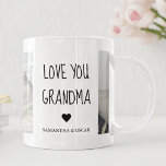 Taza Fotografía de colección moderna Ama a tu abuela Me<br><div class="desc">Una moderna foto de tu abuela y tu abuela puede ser el regalo perfecto para mostrarle cuánto la amas y aprecias. Este regalo único y reflexivo es una gran manera de preservar tus recuerdos especiales juntos y crear una hermosa pieza de arte que ella puede mostrar en su casa. Para...</div>