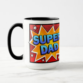 Taza Fotografía De Cómic Super Dad De Los Niños