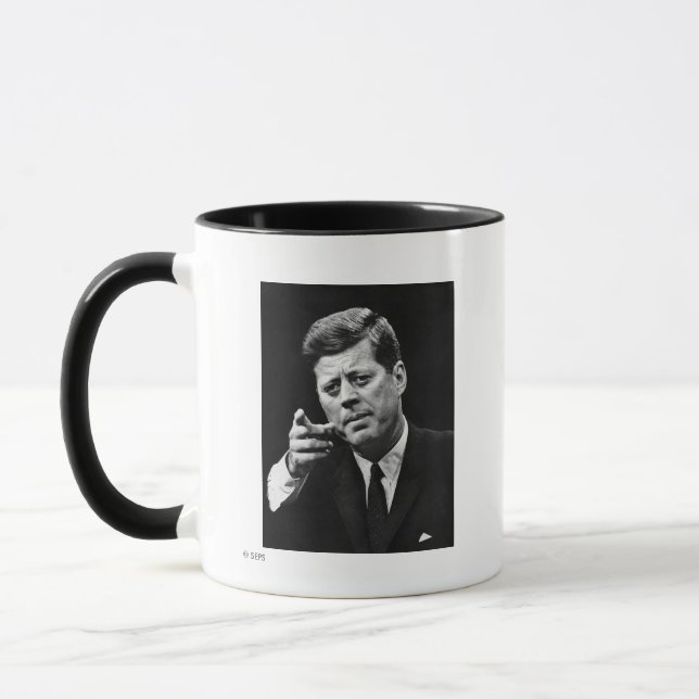 Taza Fotografía de John F. Kennedy 3 (Izquierda)