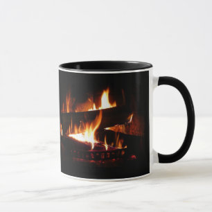 Taza Fotografía de la escena de invierno cálida de la c
