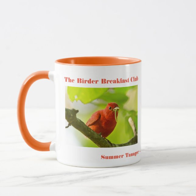 Taza Fotografía de la naturaleza Aves Tanager de verano (Izquierda)