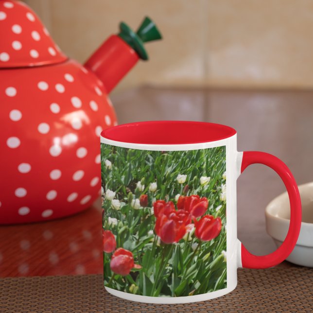 Taza Fotografía de la naturaleza del campo de la flor d (Subido por el creador)