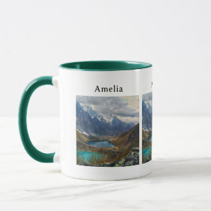 Taza Fotografía de Montañas Alpinas Escénicas