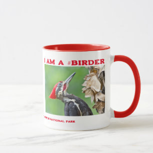 Taza Fotografía de Naturaleza Pájaro Carpintero Pilado