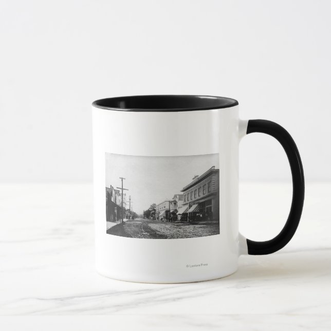 Taza Fotografía de Oregon Main Street View (Derecha)