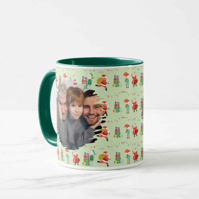 Taza Fotografía de regalo de vacaciones Mug, foto de Na (Anverso izquierdo)
