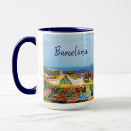 Taza Fotografía del Bella Artes del Guell Park de Barce