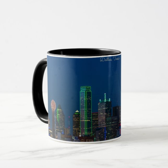 Taza Fotografía del paisaje urbano de Dallas, Texas (Anverso izquierdo)