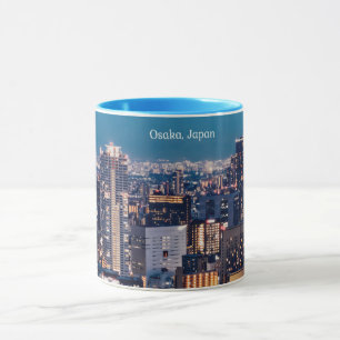 Taza Fotografía del paisaje urbano de Osaka, Japón
