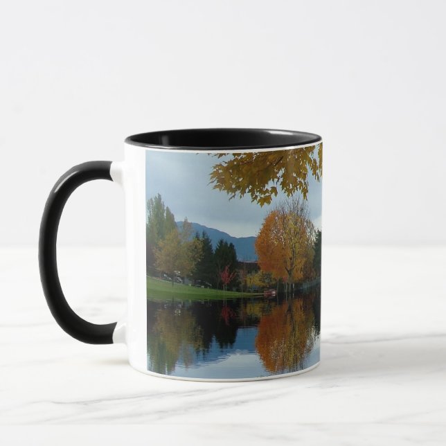 Taza Fotografía del parque otoñal (Izquierda)