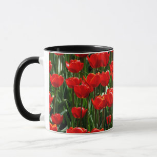 Taza Fotografía elegante de Tulipanes y Flores Florales