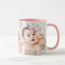 Fotografía personalizada Starry Baby Pink Coffee M