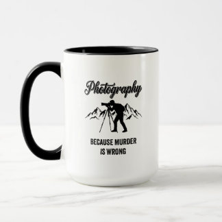 Taza Fotografía Porque El Asesinato Está Mal — Regalo D