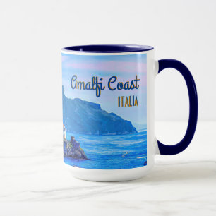 Taza Fotografía retra del viaje de Amalfi Italia Europa