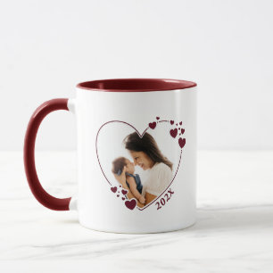 Taza Fotograma fotográfico Corazón Mug Maroon
