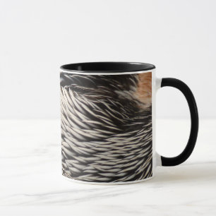 Taza Fotos abstractas de plumas de pelícano de la natur