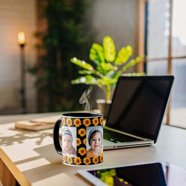 Taza Fotos amarillas de girasoles niños negros (Subido por el creador)