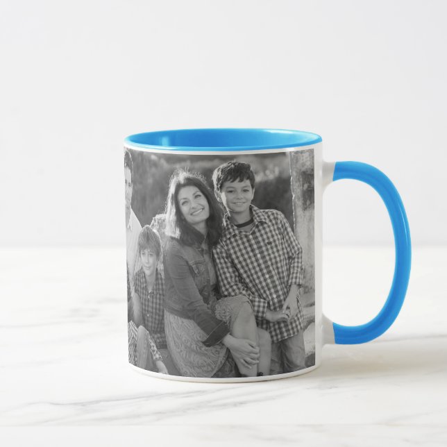 Taza Fotos de familia azules de las piñas el | del (Derecha)