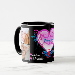 Taza Fotos de un amigo de grupo_Feliz cumpleaños 4 rega