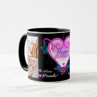 Taza Fotos de un amigo de grupo_Feliz cumpleaños 4 rega