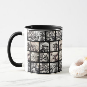Taza Fotos divertidas de collage de 9 fotos