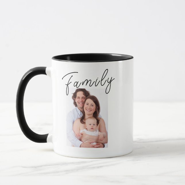 Taza Fotos familiares personalizadas Café Mug Regalo de (Izquierda)