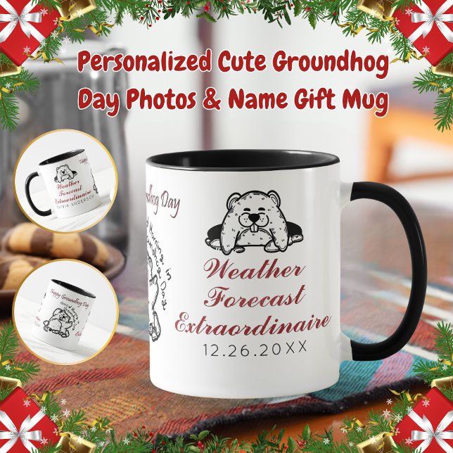 Taza Fotos personalizadas del Día de la Marmota y el Re (Subido por el creador)