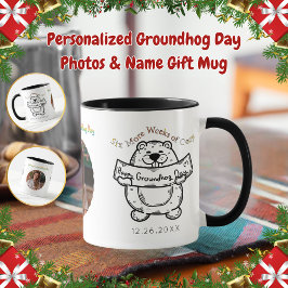 Taza Fotos personalizadas del Día de la Marmota y Regal
