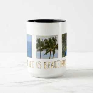 Taza Fotos personalizadas La vida de Kauai es bella