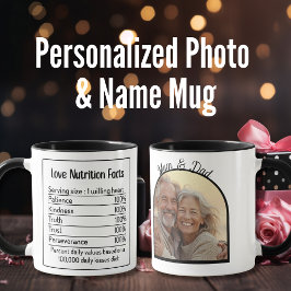 Taza Fotos románticas y datos de amor Día de San Valent