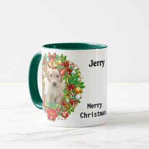 Taza Fotos x 2 Navidades Regalo Perro Mamá Café