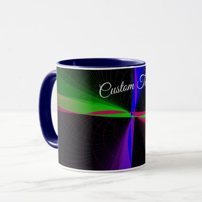 Taza Four-Way Geometric Wave Coffee Mug (Anverso izquierdo)