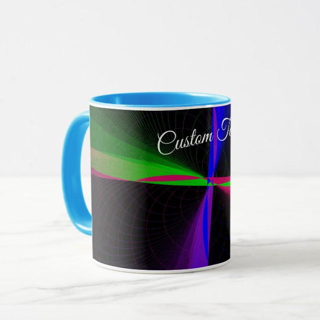 Taza Four-Way Geometric Wave Coffee Mug (Anverso izquierdo)