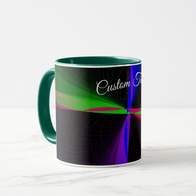 Taza Four-Way Geometric Wave Coffee Mug (Anverso izquierdo)