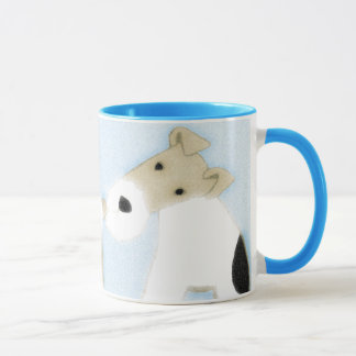 Taza Fox terrier del alambre