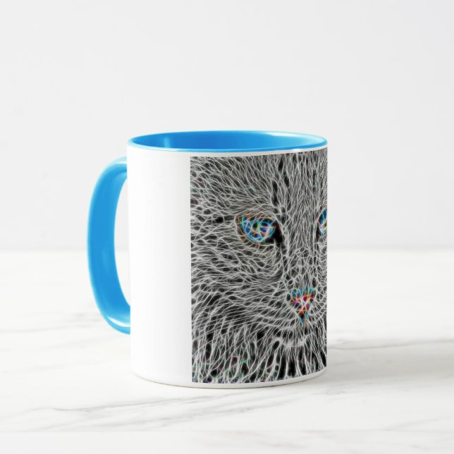 Taza Fractal Cat Combo Mug (Anverso izquierdo)