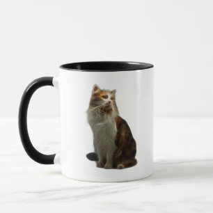 Taza Fractal del gato de calicó