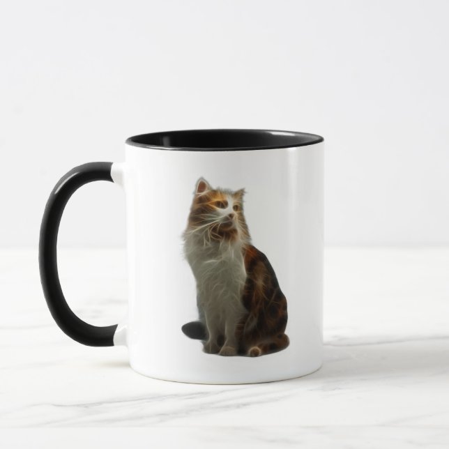 Taza Fractal del gato de calicó (Izquierda)