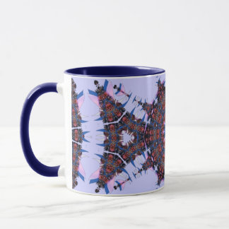 Taza fractales púrpura